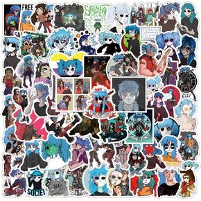 64pcs Suspense Thriller Adventure Games Sticker, Aesthetic Vinyl Waterproof Stickers for Water Bottle,Skateboard,Laptop,Phone,Journaling,Scrapbooking Decals for Teens Adults for Party Supply