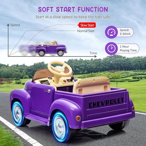 Licensed Chevrolet Ride On Car for Kids w/Parent Remote, 12V Ride On Car Toys for Ages 3-5, 2 Speed, Front &Ear Headlights, Kids Electric Cars with Dual Doors, 4 Wheel Cushion, Music Player in Saudi Arabia