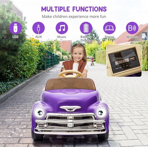 Licensed Chevrolet Ride On Car for Kids w/Parent Remote, 12V Ride On Car Toys for Ages 3-5, 2 Speed, Front &Ear Headlights, Kids Electric Cars with Dual Doors, 4 Wheel Cushion, Music Player in Saudi Arabia