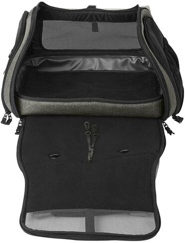 Travel Cat Carrier Bag - Portable Comfort Soft Sided Transpurrter Cat Carrier for Small Medium Cats Kitten up to 30 LBs Airline Approved Backpack with Shoulder Strap (Heather Grey) in Kuwait