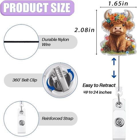 Cute Pharmacy Tech Badge Reel Holder Retractable | You Can Count on Me Funny ID Name Badge Reel with Alligator Clip & 24" Durable Nylon Cord for Nurse Doctor Pharmacist CPhT & Medical Worker | Acrylic in Saudi Arabia