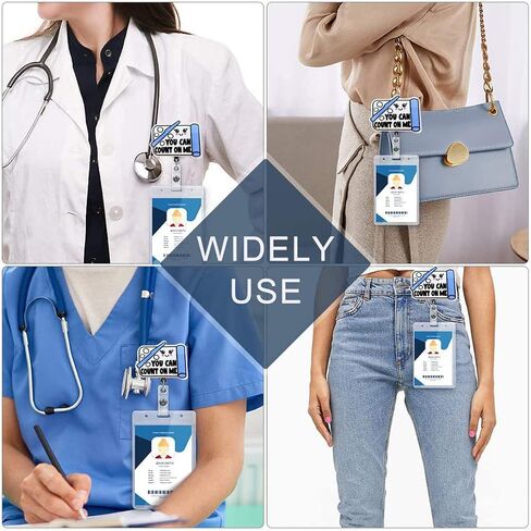 Cute Pharmacy Tech Badge Reel Holder Retractable | You Can Count on Me Funny ID Name Badge Reel with Alligator Clip & 24" Durable Nylon Cord for Nurse Doctor Pharmacist CPhT & Medical Worker | Acrylic in Saudi Arabia