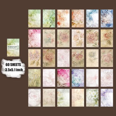 BLEDS 210 Sheets of Scrapbook Paper, Vintage Journaling Supplies Aesthetic Craft Paper for Junk Journal Ephemera Coquette Room Wall Retro Decor Background Collage Tags Card Making in Saudi Arabia