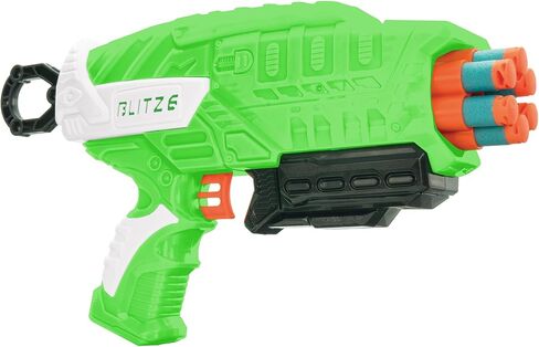 Air Warriors: Blitz 6 - Dart Blaster, 12 Accu-Blast Darts, 6 Chamber Barrel, Automatic Rotating Barrel, Shoots Up to 80ft, Kids Toy, Ages 6+ in Saudi Arabia
