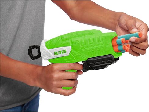 Air Warriors: Blitz 6 - Dart Blaster, 12 Accu-Blast Darts, 6 Chamber Barrel, Automatic Rotating Barrel, Shoots Up to 80ft, Kids Toy, Ages 6+ in Saudi Arabia
