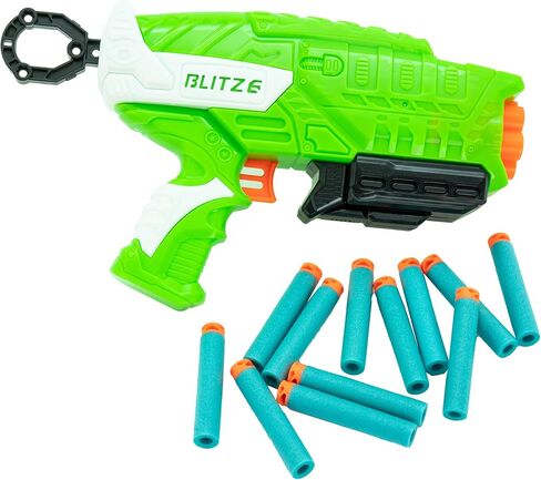 Air Warriors: Blitz 6 - Dart Blaster, 12 Accu-Blast Darts, 6 Chamber Barrel, Automatic Rotating Barrel, Shoots Up to 80ft, Kids Toy, Ages 6+ in Saudi Arabia
