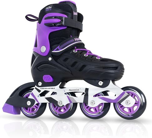 MammyGol Adults Adjustable Inline Skates, Safe and Durable Roller Skates with Giant Wheels, High Performance Professional Skates for Men Women Youth in Saudi Arabia