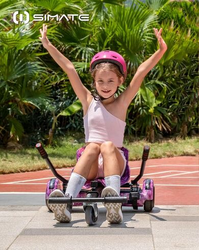 Seat Attachment Combo, Go Kart Accessories with Adjustable Frame Length for 6.5" 8" 10" into Self Balancing Scooter, Ideal Gift for Kids & Adults in Saudi Arabia