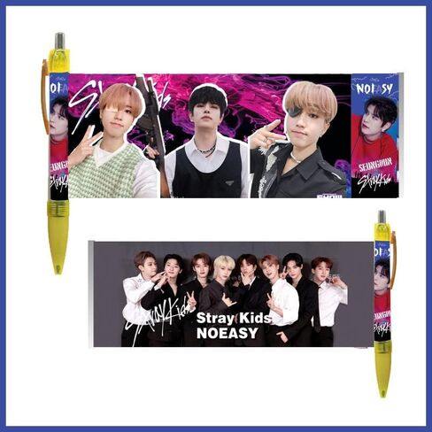 أقلام جل من YiYiXiXi 8 قطع STRAY-KIDS قلم حبر جاف STRAY K-IDS Merch اللوازم المكتبية للهدايا (أحمر) in Kuwait