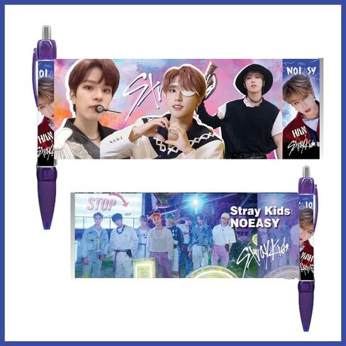 أقلام جل من YiYiXiXi 8 قطع STRAY-KIDS قلم حبر جاف STRAY K-IDS Merch اللوازم المكتبية للهدايا (أحمر) in Kuwait