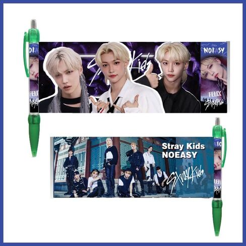 أقلام جل من YiYiXiXi 8 قطع STRAY-KIDS قلم حبر جاف STRAY K-IDS Merch اللوازم المكتبية للهدايا (أحمر) in Kuwait