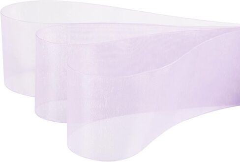 AVANAVA 2 Inch Wide Sheer Organza Ribbon Multi-Colors for Gift Wrapping Bouquet Wedding Decoration Floral Arrangement - 50 Yards (White) in Kuwait