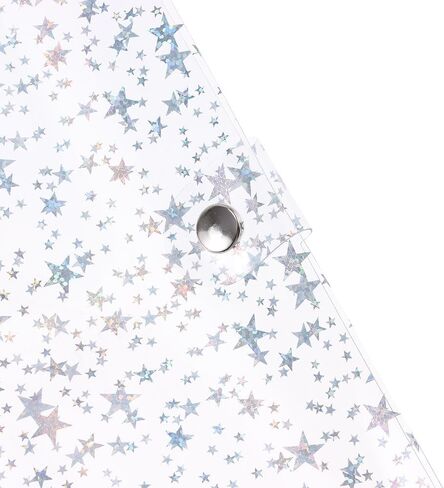 قطعتان من أغطية المجلدات القابلة لإعادة الملء مقاس A5، غطاء دفتر ملاحظات من مادة PVC مكون من 6 حلقات لامعة دفتر ملاحظات بحلقة دائرية، جيب مزود بزر كبس in Kuwait