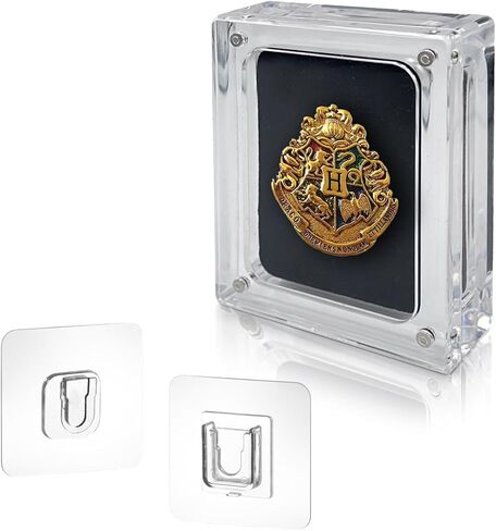 Acrylic Enamel Pin Display Case,Dustproof Collection Box for Wall,Tabletop,Perfect for Displaying Pins, Badges, Jewelry, and Medals,Customizable pin Display in Kuwait