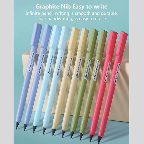5 قطع قلم رصاص إنفينيتي بدون حبر قلم رصاص دائم بدون حبر قلم رصاص للأبد قلم رصاص لا نهائي قلم رصاص أبدي مع 10 سنون قابلة لإعادة الاستخدام لكتابة الرسم والرسم للطلاب في المنزل واللوازم المكتبية in Kuwait
