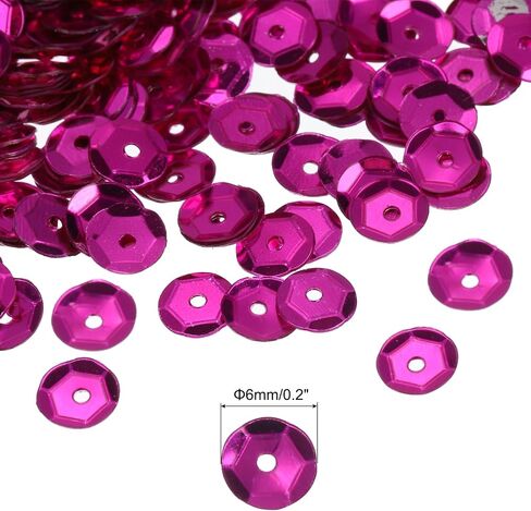 MECCANIXITY Loose Sequins Silver Backed Sequins 2400Pcs Cup Sequins Embroidery Sequins for Jewelry Making Crafts Sewing,Light Gold in Saudi Arabia