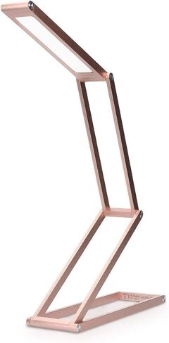 مصباح مكتب LED قابل للطي من kwmobile - مصباح طاولة USB محمول قابل للطي مع 3 إعدادات سطوع - للمنزل والقراءة والدراسة والعمل والسفر - فضي in Saudi Arabia