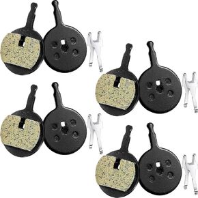 Boao 4 Pairs Bicycle Bike Disc Brake Pads Compatible with Avid Mechanical BB5, CSC, Kingdom, Promax DC 710, 720, 913, Decipher, Dualtron Ultra, DSK Series, 300,300R, 310, 330, 330R, Render-R ((Resin)
