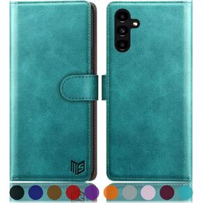 SUANPOT for Samsung Galaxy A15 5G Wallet case with RFID Blocking Credit Card Holder,Flip Book PU Leather Protective Cover Women Men for Samsung A15 Phone case Black
