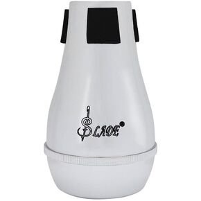 VICASKY Trombone Mute Bucket Tenor Slide Part Practice Silencer Muffler Plastic Device Black Abs Straight Professional Horn Musical Instruments Sourdine for Alto Trombones