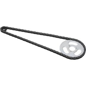 Alomejor T8F Front and Rear Sprocket Chain Replacement High Power T8F Gear Chain Set for Modified Karts ATVs and Mini Motorcycles