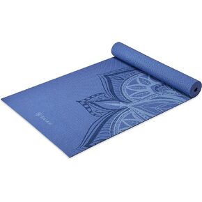 Gaiam Yoga Mat - Premium 5mm Print Thick Non Slip Exercise & Fitness Mat for All Types of Yoga, Pilates & Floor Workouts (68" x 24" x 5mm)