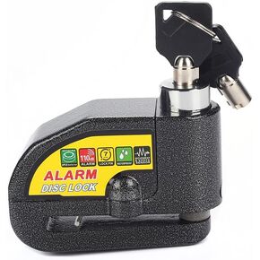 إنذار قرص قفل دراجة نارية قرص الفرامل قفل مضاد للسرقة مقاوم للماء 110 ديسيبل 7 مم دبوس 5 قدم كابل تذكير للدراجات النارية دراجة سكوتر حمل الحقيبة - نظام إنذار دراجة نارية مكافحة سرقة in Kuwait