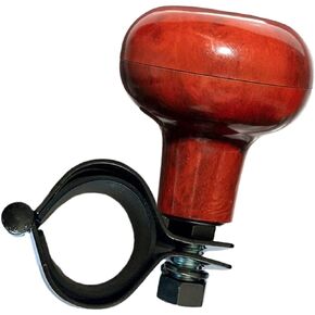 Zone Tech Woodgrain Steering Wheel Spinner - Universal Fit Premium Quality Steering Wheel Spinner with Power Handle (One Pack)