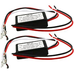 YSY 2PCS DRL Controller Auto Car LED Daytime Running Lights Controller Relay Harness Dimmer On/Off 12-18V Fog Light Controller (DRL-01)