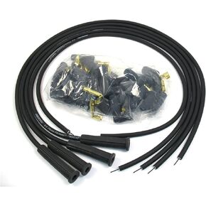 Pertronix 804280 Flame-Thrower Black Universal 180 Degree 8mm 4 Cylinder Spark Plug Wire