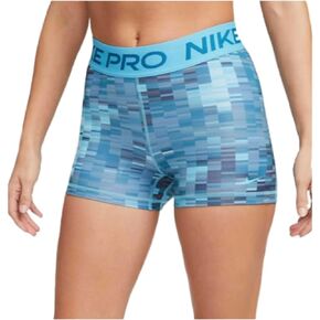 Nike Pro 3" Graphic Printed Mid Rise Training Shorts Tight Fit
