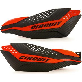CIRCUIT Equipment PM038-2D6 Dakar Hand Guards - Black/Yellow
