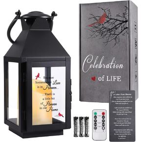 Memorial Lantern, Sympathy Gifts for Loss of Mom/Dad/Loved One, Bereavement Gifts, Celebration of Life,in Memory of Loved One Gifts, Remembrance Gifts for Loss, Memorial Gifts, Funeral Gifts