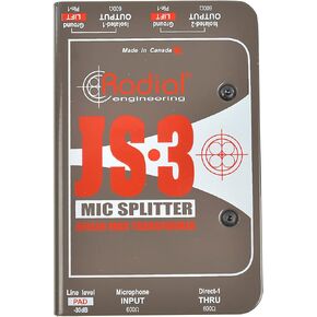 Radial Engineering JS3 Passive Microphone Splitter Direct Box