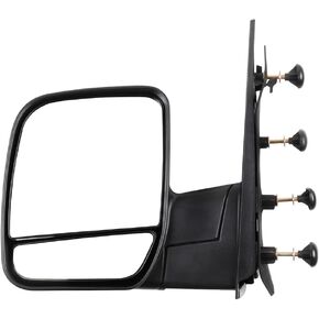 ECCPP Driver Side Mirrors, Left Rear View Mirrors fit 2003-2013 For Ford E-150 E-250 2004-2013 For Ford E-350 E-450 Super Duty E-450 Econoline Black Manual Folding