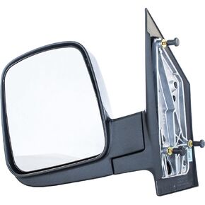 Dependable Direct Driver Side Mirror for Chevy Express, GMC Savana (03 04 05 06 07 08 09 10 11 12 13 14 15 16 17) Textured Non-Heated Folding Left Outside Rear View Replacement Door Mirror - GM1320284