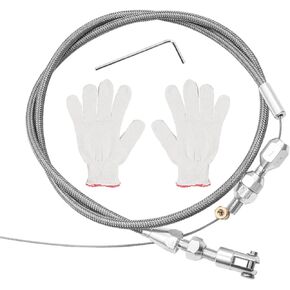 BREADEEP 36" Braided Throttle Cable Kit LS Swap Stainless Steel Accelerator Cable Compatible with 1997-2004 Chevrolet/Chevy LS1 Engines 5.7L, 1999-2007 Chevrolet/Chevy LS1 Engines 4.8L/5.3L/6.0L