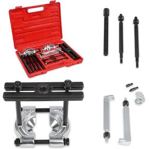 ABN Bearing Puller Kit - 14 Piece 5 Ton Automotive Bearing Separator - 2 and 3 Inch Jaw Splitting Gear Puller Tool Set
