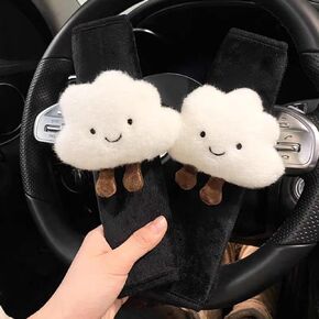 2/4 PCS Cartoon Car Seat Belt Covers, Cute Seat Belt Cover Pad, Seatbelt Shoulder Strap Pads Covers for Shoulder Protector Car Accessories for Kids Adults (2 PCS)