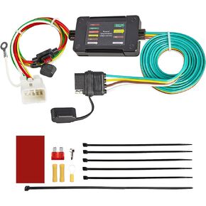 Oyviny Custom 4 Pin Trailer Wiring Harness for Select 2009-2024 Subaru Ascent/Crosstrek/Forester/Outback Factory Tow Package Required for Installation, Vehicle-Side 4 Way Trailer Wire