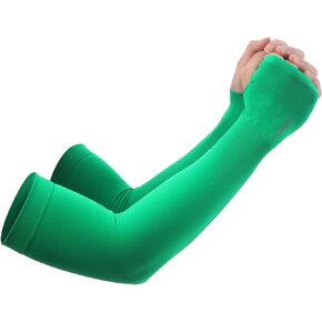 Compression Arm Sleeves for Sun Protection with UV Cover - Cooling Tattoo Cover Up Sleeves for Volleyball, Football