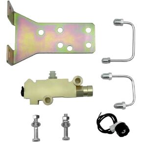 Proportioning Valve Disc Drum Under Floor / Bottom Mount Kit 9/16 and 1/2 Ports Compatible with GM Chevy Buick