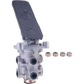 WQSING E6 Foot Brake Valve w/Treadle Assembly 286171N 286171X Compatible with Bendix KN22140 20QE3114R 170.286171 E-6 Dual Circuit Valve Mounting Plate