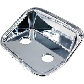 ASTAMOTOR 68345 Chrome Brake Valve Plate Fit for Peterbilt 357 378 379 385 386 389, Plastic