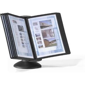 DURABLE Motion Reference System, 10 Double-Sided Panels, Letter-Size, Black, SHERPA Design (553901)