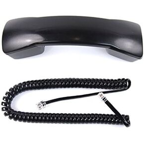 The VoIP Lounge Black Handset with Curly Cord for Avaya Partner Euro Series 1 Phone 6 18 18D and 34D and Merlin Magix Series 4406D+ 4412D+ 4424D+ 4424LD+ (Please Read Full Description)
