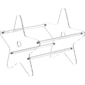 Acrylic Vinyl CD Holder Stand - Clear Display Rack for CDs and DVDs