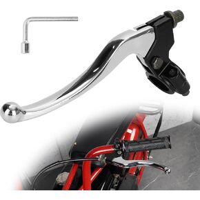 7/8" Dirt Bike Clutch Lever, 22mm Left Clutch Lever Aluminum Alloy Chrome Motorcycle Clutch Lever Replacement for SSR 125cc 70cc 110cc YZ80 YZ125 RM80 RM85 RM100 Dirt Bikes Pit Bike Bicycle Part in Saudi Arabia