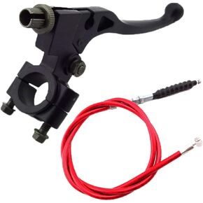 7/8'' 22mm Universal Left Clutch Lever with Cable for CRF80 CRF100 XR80 XR100 XR200 Chinese 50cc 70cc 90cc 110cc 125cc 140cc 150cc 160cc SSR DHZ Lifan Taotao Pit Dirt Bike
