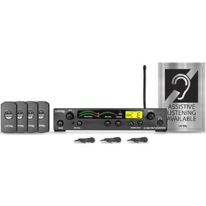 Listen Technologies LP-4VP-072 Assistive Listening DSP Value Package, Includes LT-803-072 Stationary 3-Channel RF Transmitter, 72 MHz